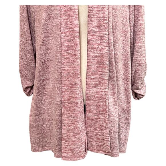 Bobeau Open Front 3/4 Sleeve Mauve Sweater Size 2X - Picture 2 of 8